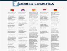 Tablet Screenshot of bekkerlogistica.com